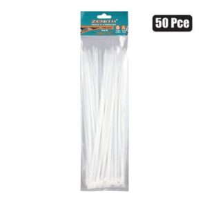 Cable-ties 4.8x300mm white 50's zenith