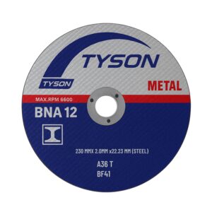 Cutting Disc 230mm Steel 2.0mm 22.23mm Metal