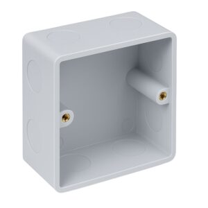 PVC Surface Mount Electrical Box 1 Gang 100mm