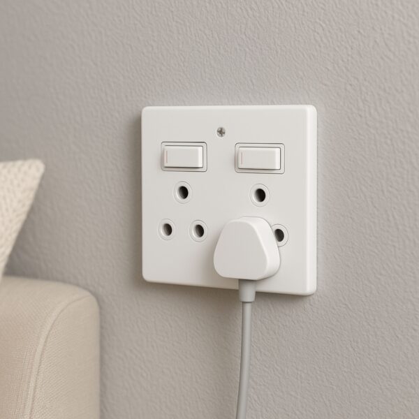 Double Wall Socket 16A 2 x 3-Pin with Switches - Image 2