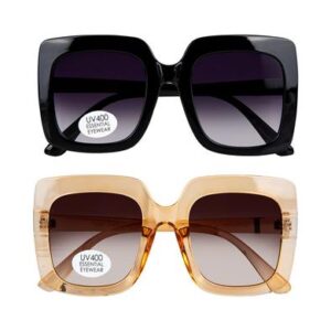 Sunglass ess/lds met square